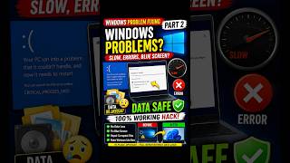 SLOW PC, Errors, Blue Screen? Fix Windows 10/11 Instantly (Data Safe Hack)