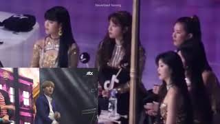 200105 (G)I-DLE (여자아이들) REACTION TO BTS (방탄소년단) | GDA 2020 (BOY WITH LUV)