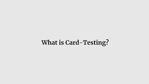 Card Testing & Carding Fraud SCAM - Don