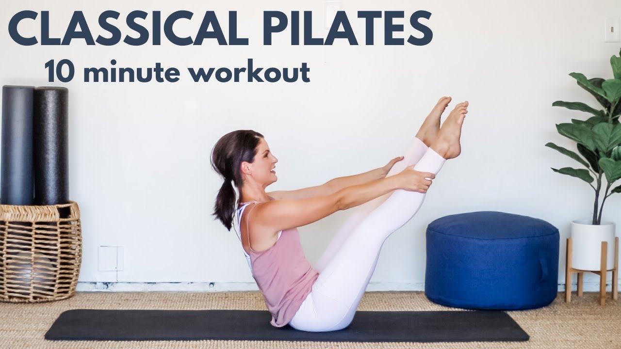 Классическая тренировка по пилатесу на коврике | 10 минут для всего тела | Студия Ноэль Робертс