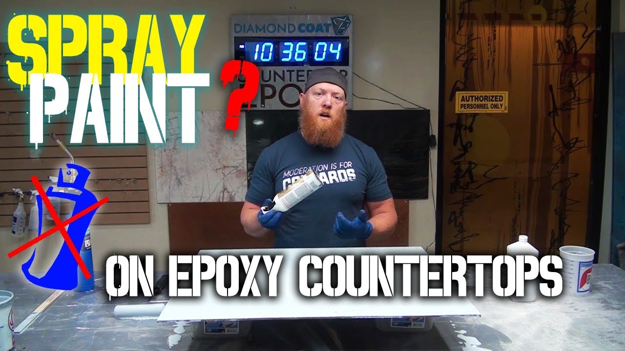 Spray Paint on Epoxy Countertops? Why we DON'T use it! Countertop