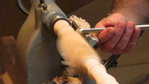 Drop Leaf Cherry Table   Turning the Legs Step 1