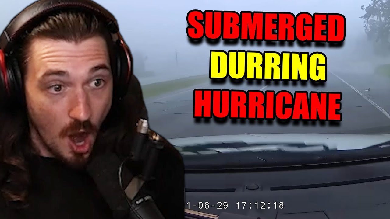 Guy Drives Into A Hurricane - Idiots In Cars