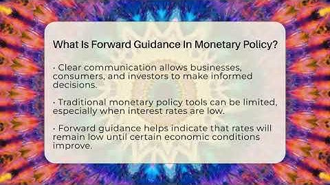 What Is Forward Guidance In Monetary Policy? - Inflation Insight Channel