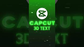 CapCut | 3D Text Animation Tutorial 🔥💀 | Tutorial #shorts #tutorial #viral