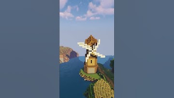 Minecraft:- Windmill building time-lapse.#shorts