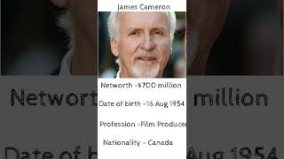 James Cameron Canadian filmmaker networth 2022