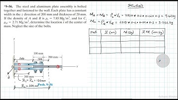 9–56 Center of Gravity and Centroid (Chapter 9: Hibbeler Statics) Benam Academy