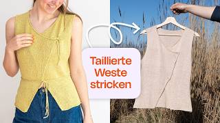 Eine Weste stricken 🧶 ausführliche Strickanleitung // Violet Vest Guide