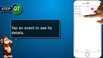 How to Browse Existing Events in Your Calendars  on Apple iPhone  smart phones user guide support