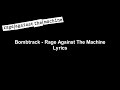 Bombtrack Rage Against The Machine Lyrics Video HD 4K Bombtrack Rage Against The Machine Lyrics Video HD 4K