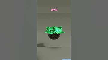 Rock Ball vs Cloth | Different Weights Test | Realistic Physics Simulation#asmr #youtube