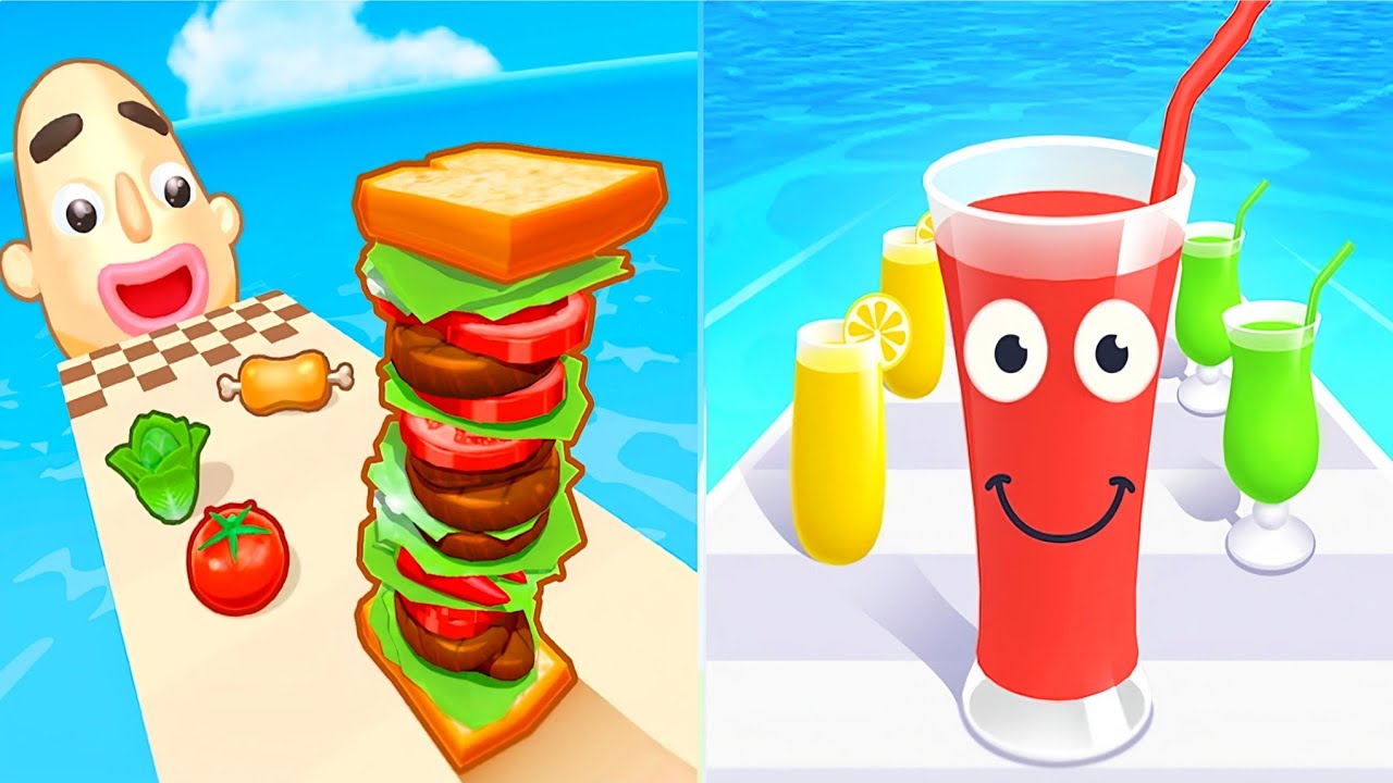 Sandwich Runner VS Juice Runner | Ultimate Food Run Gameplay 2026, New Update Sandwich Runner 
