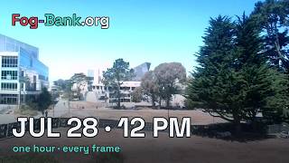 FogCam · July 28, 2026 · 12 pm PT · one hour, every frame