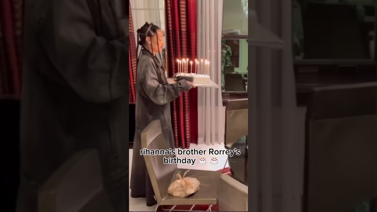 rihanna's brother Rorrey's 🎂 🎂#rihanna #birthday #family #foryou