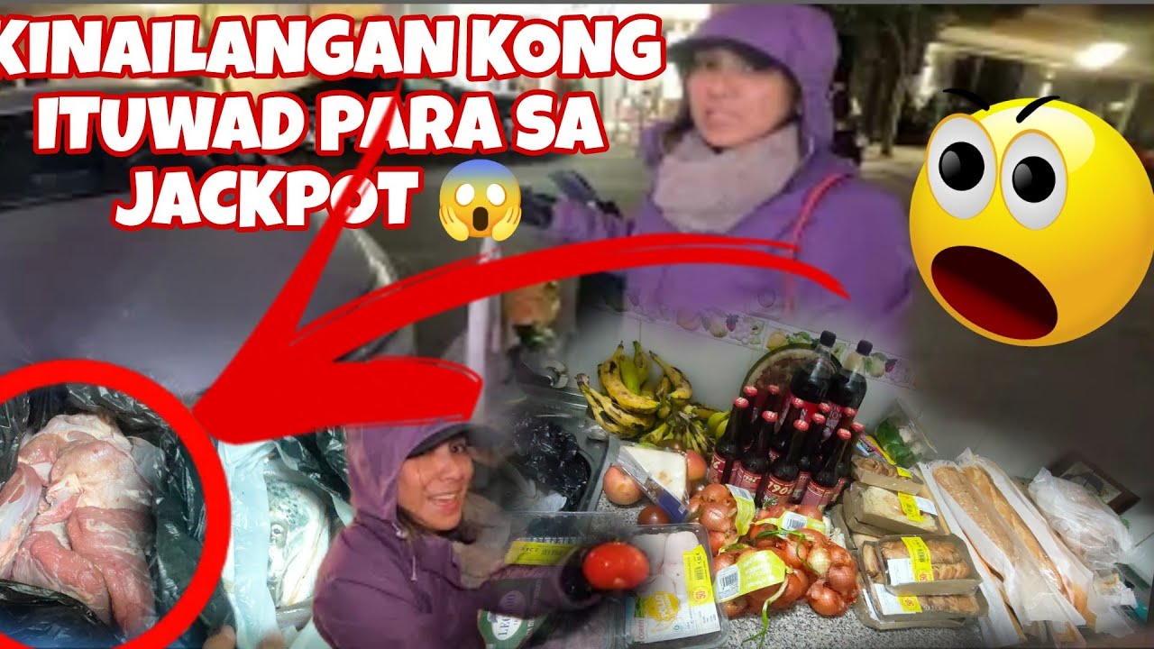 dumpster diving/PAGKATAPOS KONG NAKUHA YUNG MALAKING KARNE!PINATUWAD KO ...