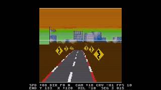 VBXE Road Renderer - Some progress