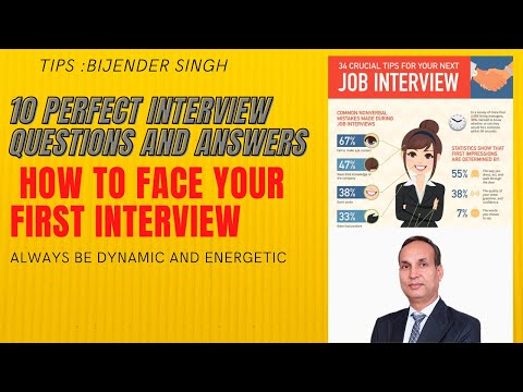 Top 10 common Interview question and answers in hindi - Job Interview for teenager. #firstgyan