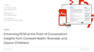 Enhancing RCM at the Point of Conversation