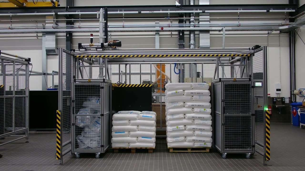 plasma Depalettierer - automatische Sackentleerung