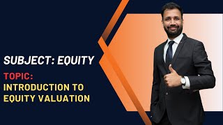 Introduction To Equity Valuation Cfa Level-1 Equity