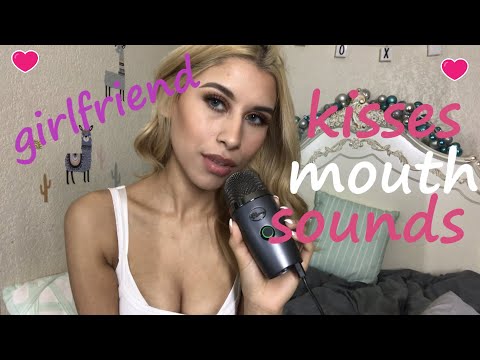 Asmr Girlfriend helps you sleep / Kisses and mouth sounds 😚✨ personal attention 💕