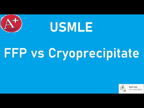 Video: Cryoprecipitate - Instructions For Use, Indications, Doses, Reviews