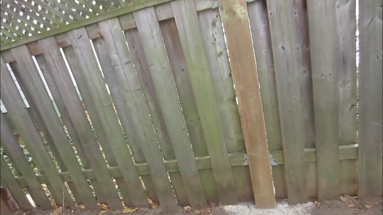 How to make a wooden fence that wont blow down YouTube