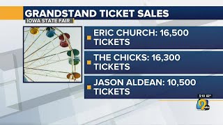 Country artists draw most ticket sales at this year’s Iowa State Fair Grandstand