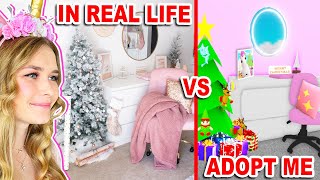 Recreating My REAL LIFE CHRISTMAS OFFICE In Adopt Me! (Roblox)