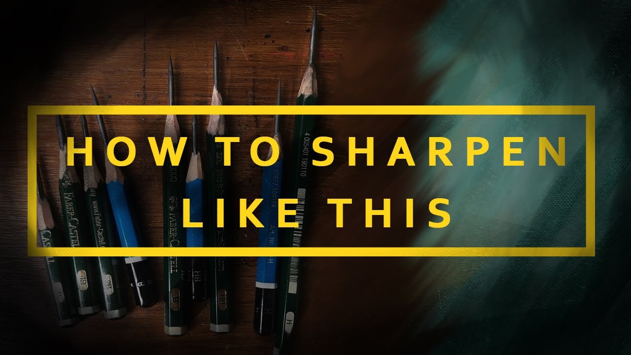 How to Sharpen Your Pencil for Drawing - YouTube