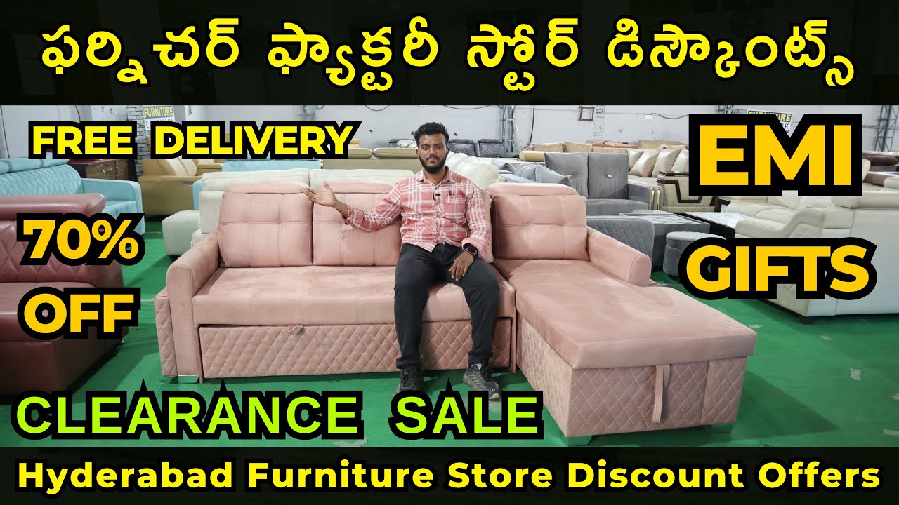 Hyderabad Furniture Factory Store 70 Discount Sale on Sofas, Cots