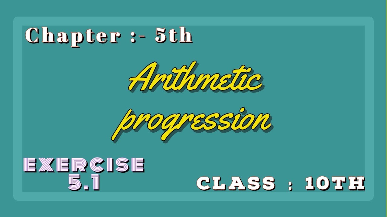 Chapter :- 5th ( Arithmetic progression ) class : 10th Maths, (exercise ...