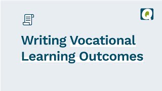 Crafting effective Vocational Learning Outcomes