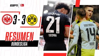 EL PARTIDO DE LA SEMANA: EL DORTMUND EMPATÓ AGÓNICAMENTE | Eintracht 3-3 B. Dortmund | RESUMEN