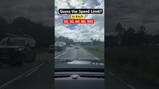 Guess the maximum speed limit of the road? Driving test tips
