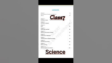 Class 7 science new syllabus (2025-2026)