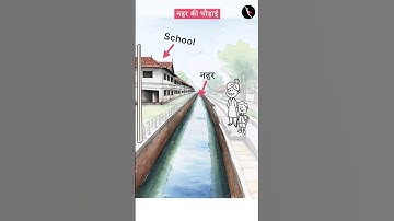 #M056🌊नहर की चौड़ाई 🌉 Width of river #panchayat #bridge #school #trigonometry #sarpanch #short #manoj