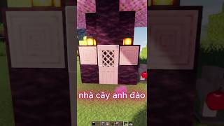 Cách làm nhà cây anh đào 🌸#minecraft #shorts