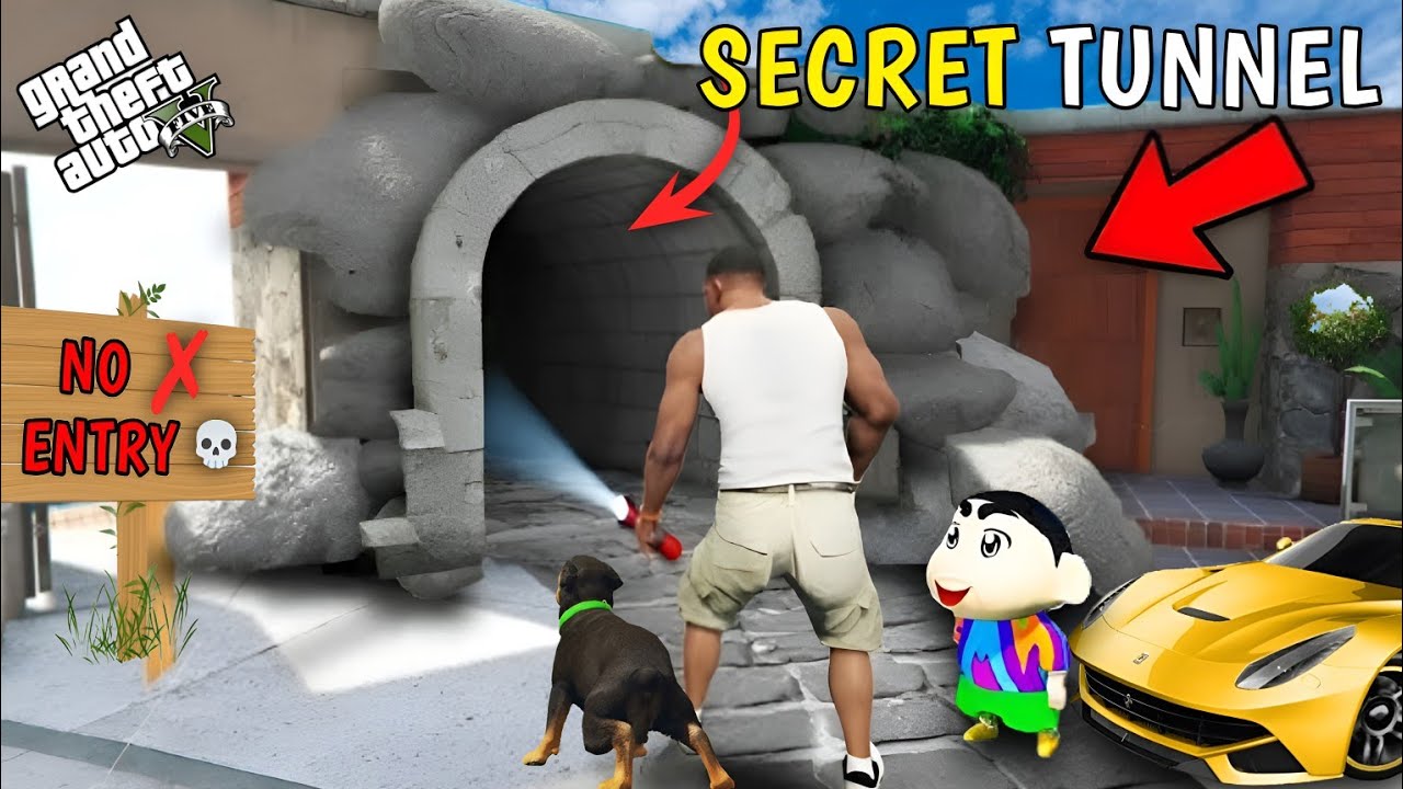 GTA 5 : Franklin's Found Secret Tunnel Outside His House || PART # 04 || Afaq Hub