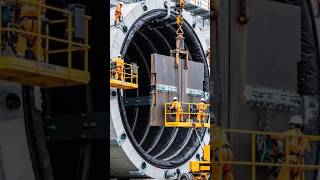 How Engineers Sink Giant Tunnel Pieces Into the Sea | Underwater Tunnel Construction #engineering
