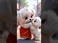 The poor puppy and her mother didn’t have money for food #sad #viral #trending