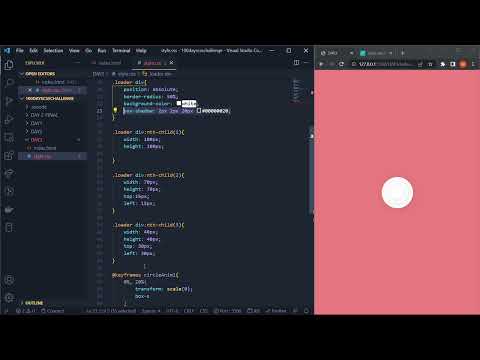 100 Days CSS Challenge Day #3 | Code With Marish😎 | CSS Loading Animation