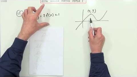 2014 SQA Higher Maths: paper 1 nos. 9 to 12