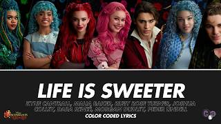 Life Is Sweeter (Short Version) | Color Coded Lyrics | Descendants: The Rise Of Red | gabe ッ