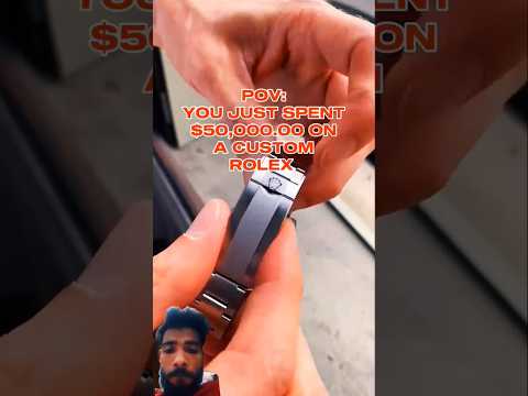 $50,000.00 CUSTOM ROLEX