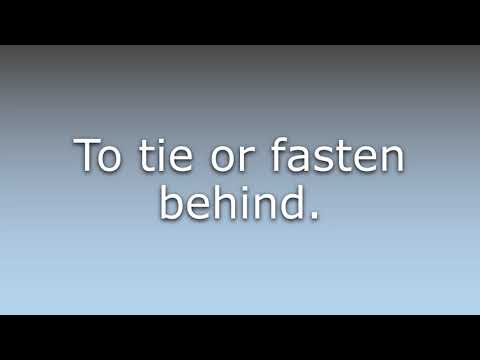 Tie Back Meaning