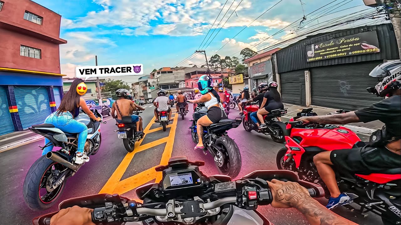 BUGANDO TUDO DE TRACER 900 NA ZONA NORTE SP 😈 