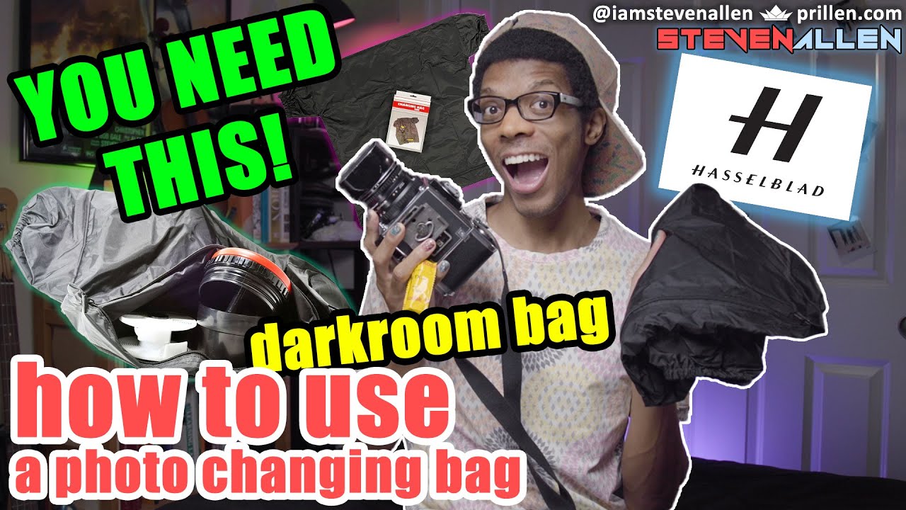 Why YOU NEED These 2 Photo Changing Bags & How To Use Them - Darkroom Bags w/ Hasselblad 500CM