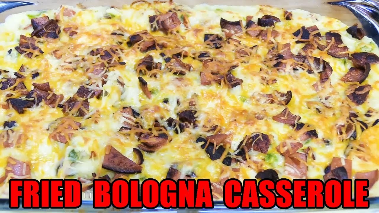 Fried Bologna Casserole | Eating On a Budget